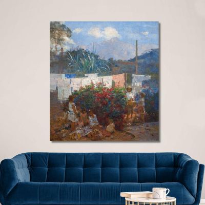 The Baptism Of The Doll Eliseu Visconti evs45 canvas print 