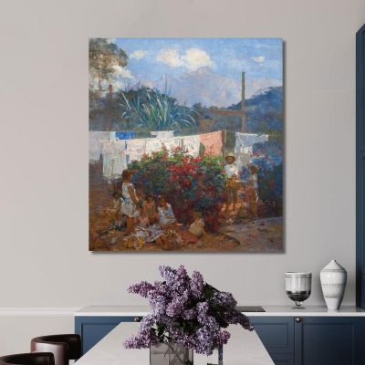 The Baptism Of The Doll Eliseu Visconti evs45 canvas print 