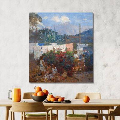 The Baptism Of The Doll Eliseu Visconti evs45 canvas print 