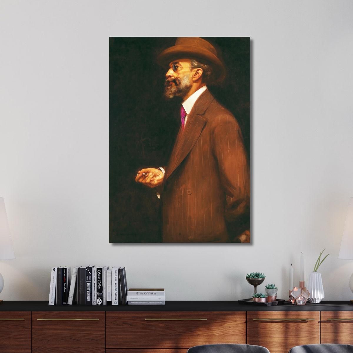 Portrait Of Gonzaga Duke Eliseu Visconti evs60 canvas print 