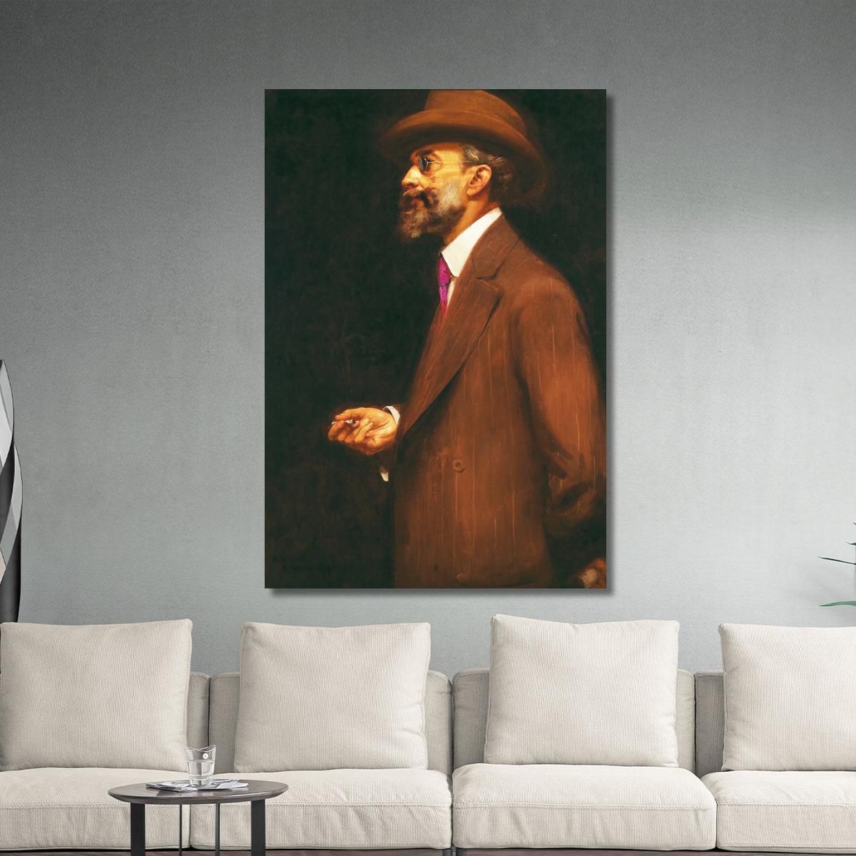 Portrait Of Gonzaga Duke Eliseu Visconti evs60 canvas print 