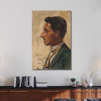 Portrait Of Macedo Eliseu Visconti evs63 canvas print 