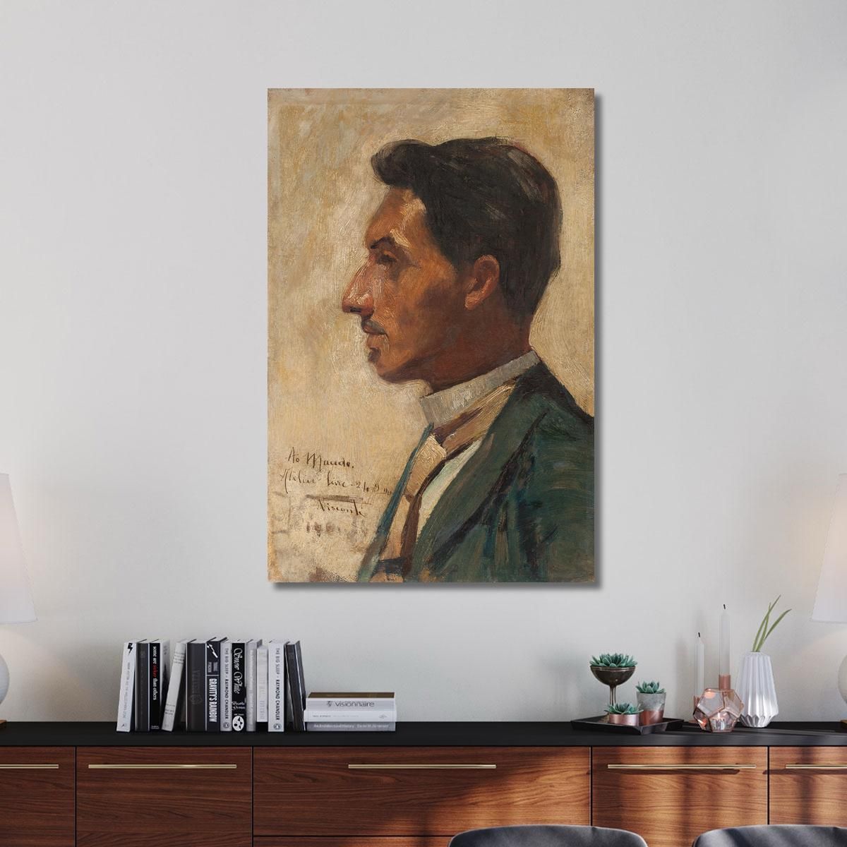 Portrait Of Macedo Eliseu Visconti evs63 canvas print 