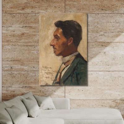 Portrait Of Macedo Eliseu Visconti evs63 canvas print 