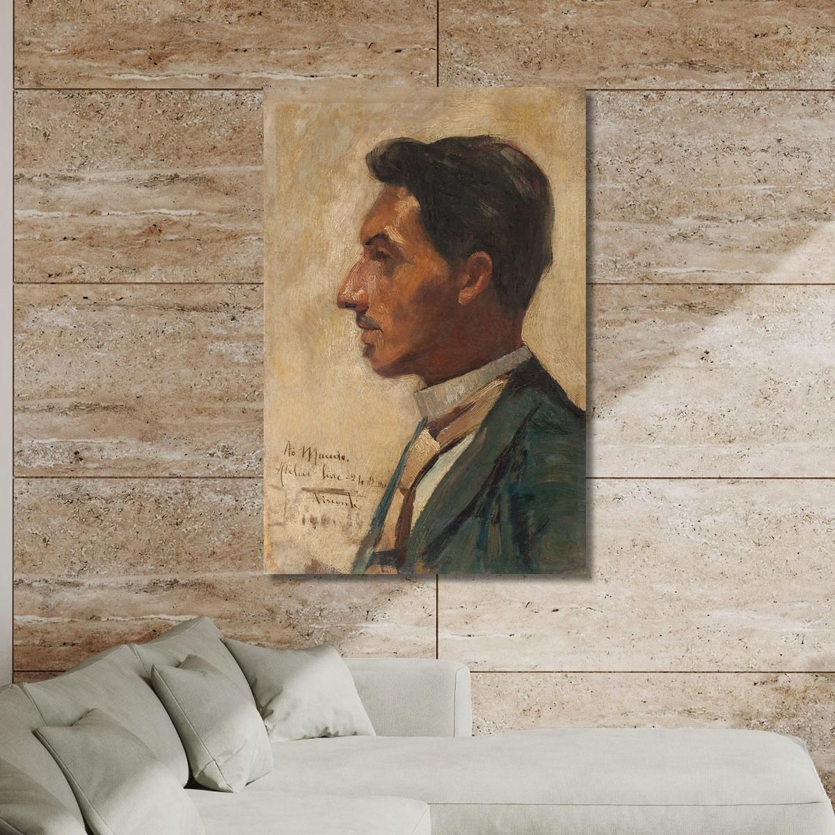 Portrait Of Macedo Eliseu Visconti evs63 canvas print 
