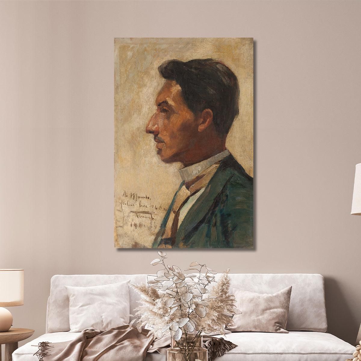Portrait Of Macedo Eliseu Visconti evs63 canvas print 