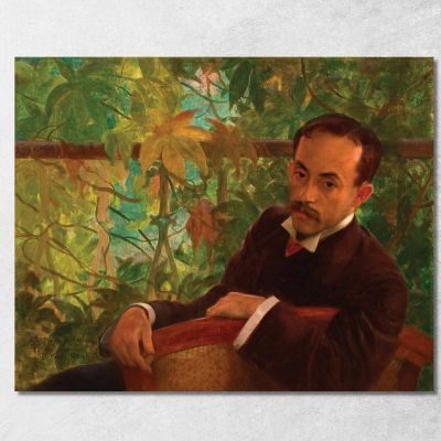 Portrait Of Ovid Romeiro Eliseu Visconti evs64 canvas print 