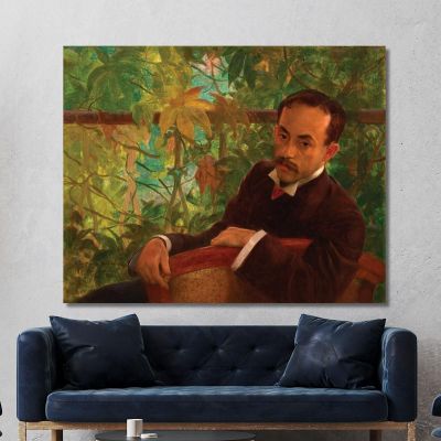 Portrait Of Ovid Romeiro Eliseu Visconti evs64 canvas print 