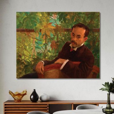 Portrait Of Ovid Romeiro Eliseu Visconti evs64 canvas print 