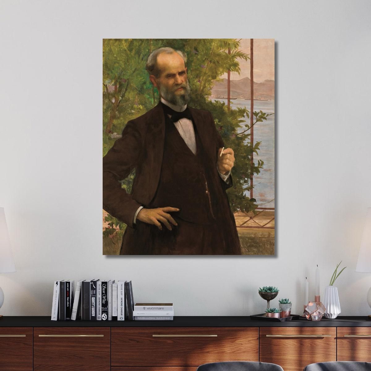 Portrait Of Mr. Simas Eliseu Visconti evs65 canvas print 