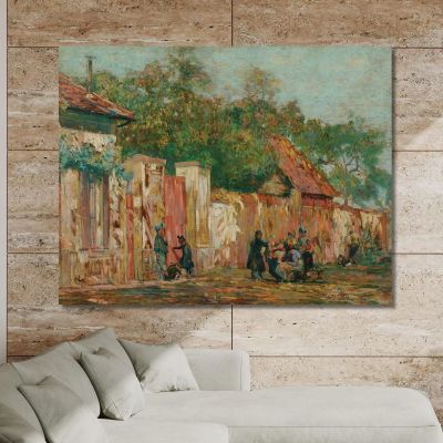 Afternoon In Saint Hubert Eliseu Visconti evs70 canvas print 