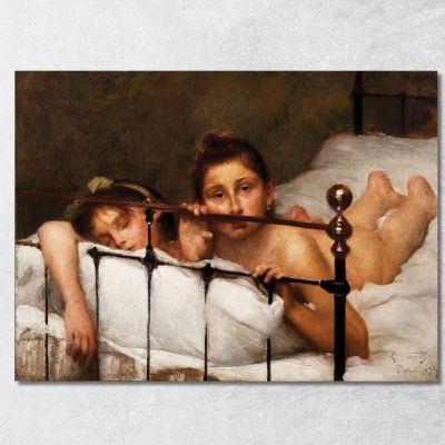 The Two Sisters Or In Summer Eliseu Visconti evs72 canvas print 