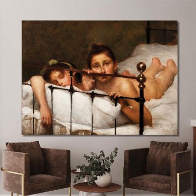 The Two Sisters Or In Summer Eliseu Visconti evs72 canvas print 