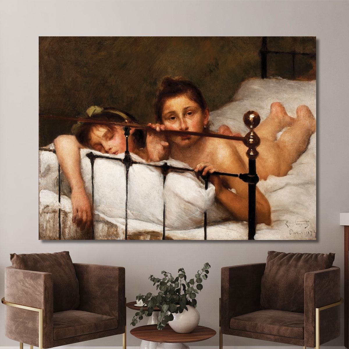 The Two Sisters Or In Summer Eliseu Visconti evs72 canvas print 