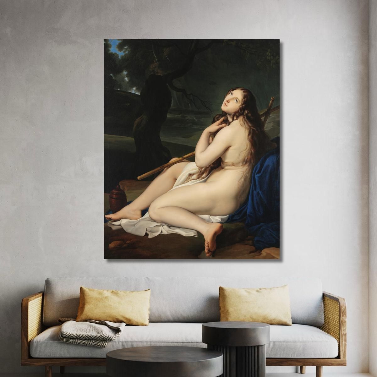 Mary Magdalene As A Hermit Francesco Hayez fhy2 canvas print 