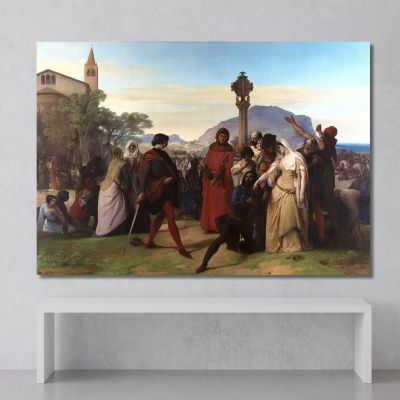 The Sicilian Vespers Francesco Hayez fhy5 canvas print 