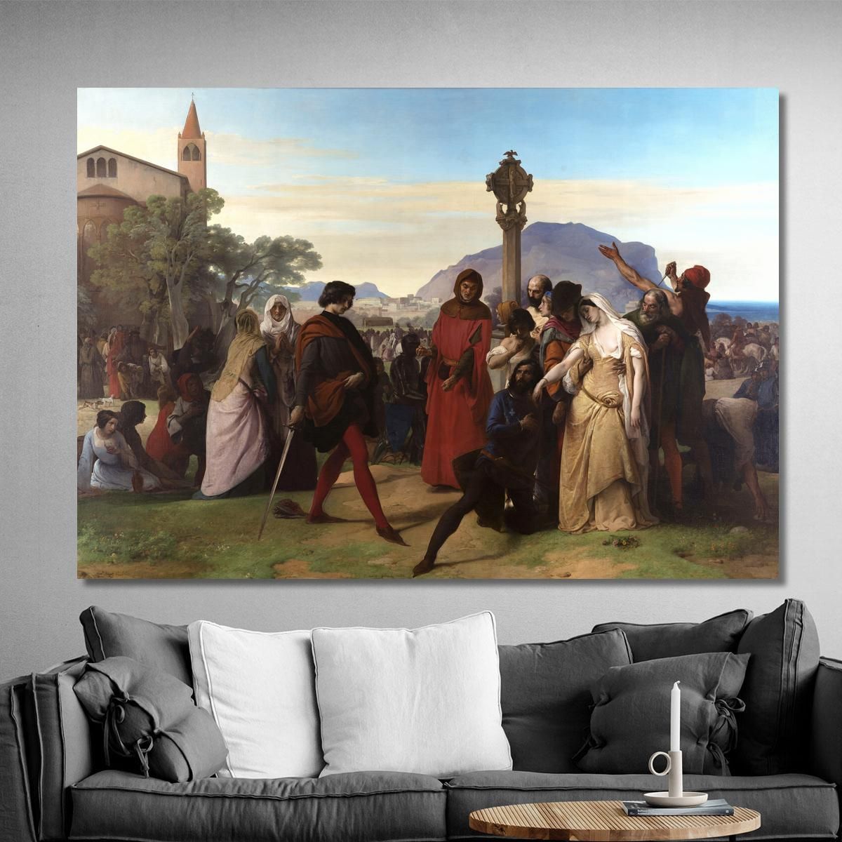 The Sicilian Vespers Francesco Hayez fhy5 canvas print 