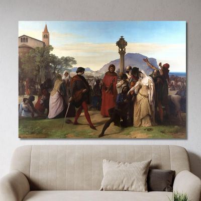 The Sicilian Vespers Francesco Hayez fhy5 canvas print 