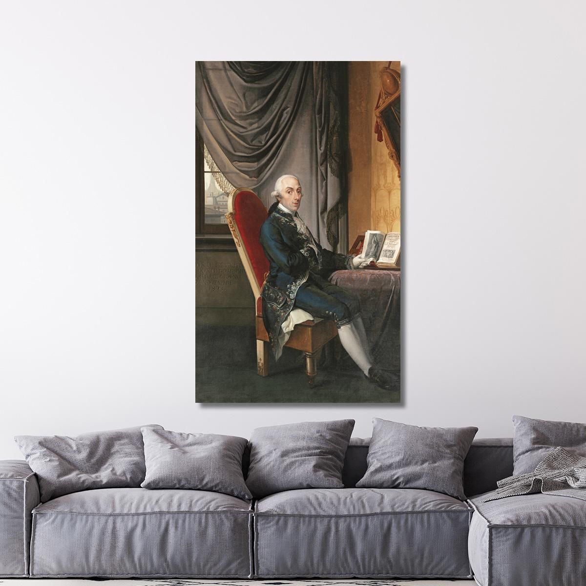 Portrait Of Pietro Francesco Visconti Borromeo Francesco Hayez fhy10 canvas print 