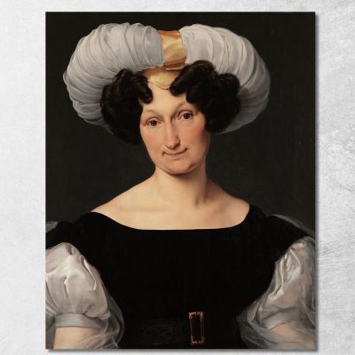 Portrait Of Francesca Majnoni D’Intignano Francesco Hayez fhy11 canvas print 