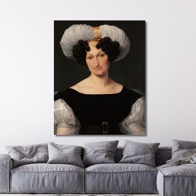 Portrait Of Francesca Majnoni D’Intignano Francesco Hayez fhy11 canvas print 