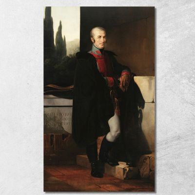 Portrait Of Giovanni Battista Birago Francesco Hayez fhy12 canvas print 