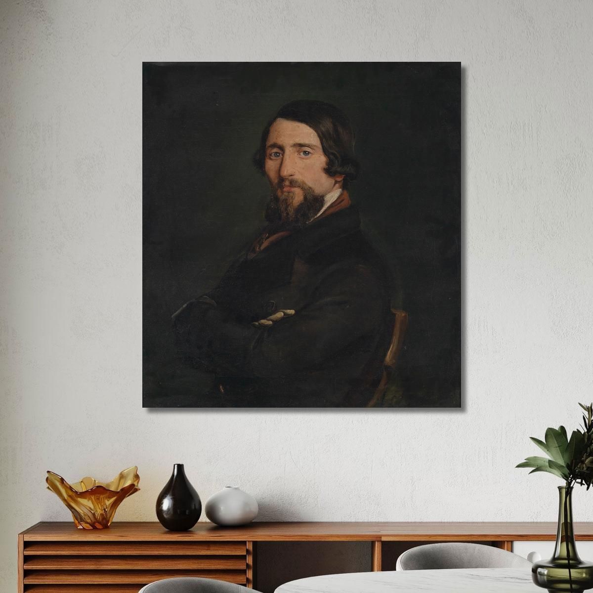 Portrait Of A Gentleman Francesco Hayez fhy32 canvas print 