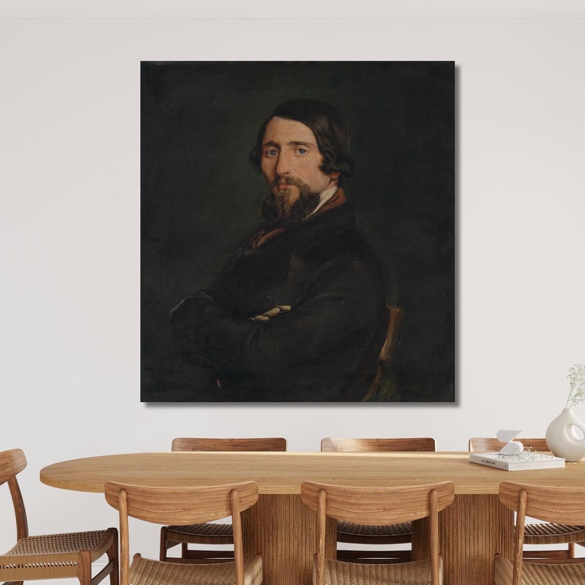 Portrait Of A Gentleman Francesco Hayez fhy32 canvas print 
