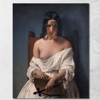 Meditation Francesco Hayez fhy34 canvas print 