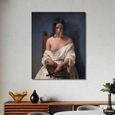Meditation Francesco Hayez fhy34 canvas print 