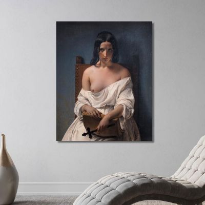 Meditation Francesco Hayez fhy34 canvas print 