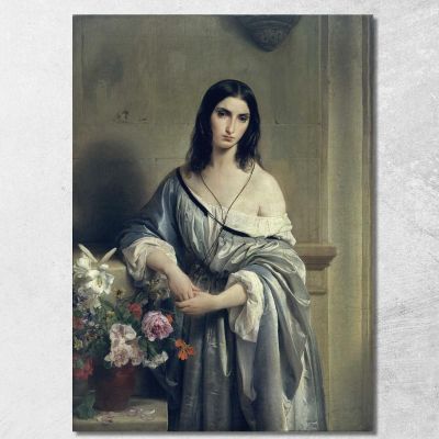 Melancholy Francesco Hayez fhy37 canvas print 