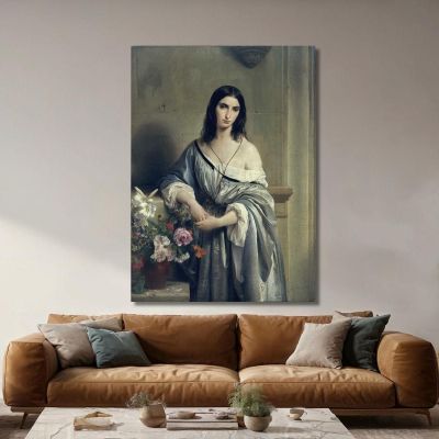 Melancholy Francesco Hayez fhy37 canvas print 