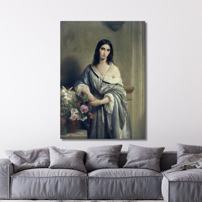 Melancholy Francesco Hayez fhy37 canvas print 
