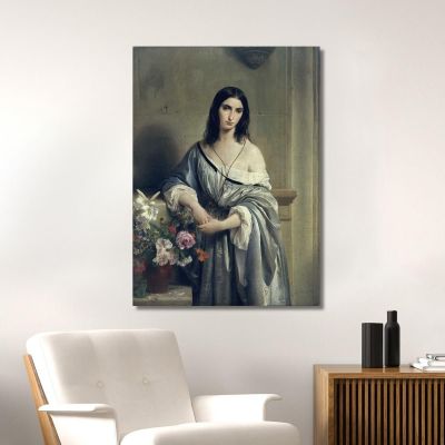 Melancholy Francesco Hayez fhy37 canvas print 