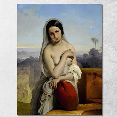 Rebecca At The Well Francesco Hayez fhy40 canvas print 