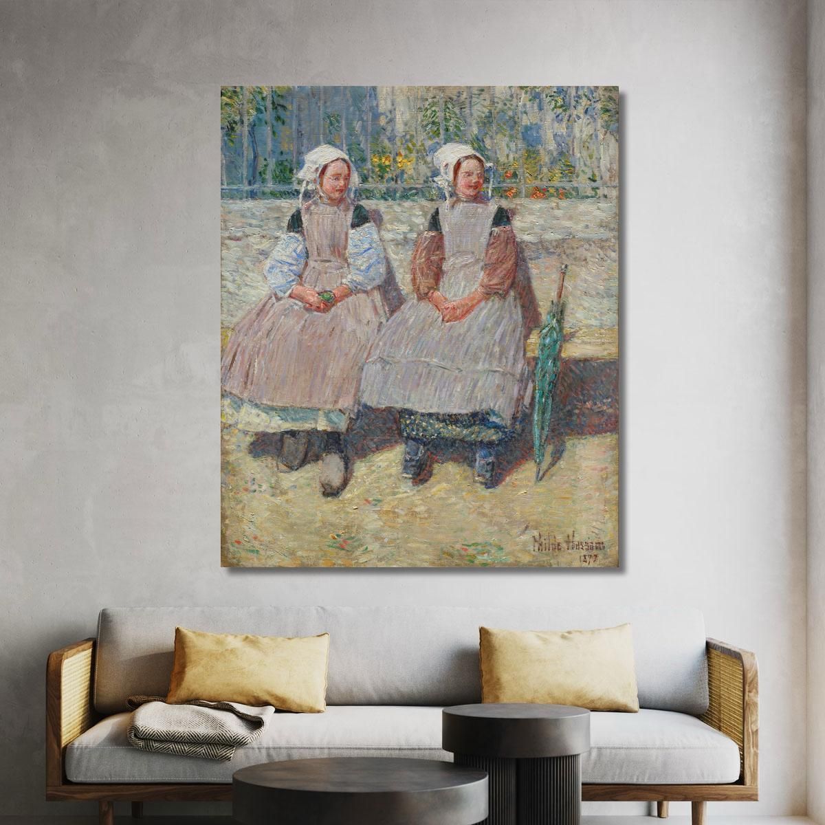 In The Sunlight Frederick Childe Hassam fch5 canvas print