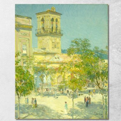 Street Of The Great Captain Córdoba Frederick Childe Hassam fch17 canvas print 