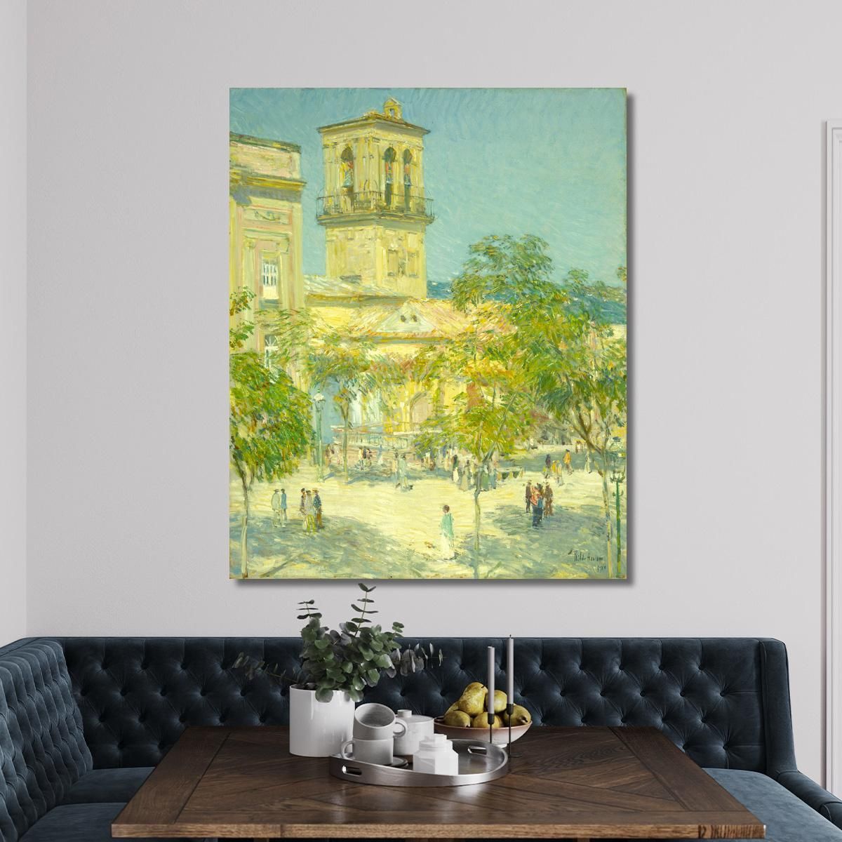 Street Of The Great Captain Córdoba Frederick Childe Hassam fch17 canvas print 