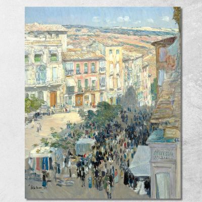 View Of A Southern French City Frederick Childe Hassam fch26 canvas print 