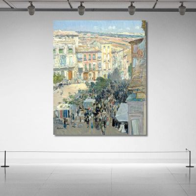 View Of A Southern French City Frederick Childe Hassam fch26 canvas print 