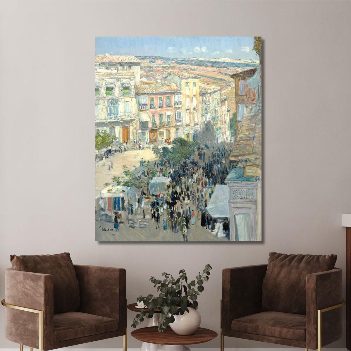 View Of A Southern French City Frederick Childe Hassam fch26 canvas print 