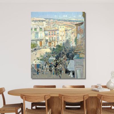 View Of A Southern French City Frederick Childe Hassam fch26 canvas print 