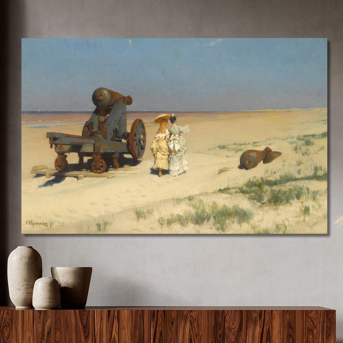 A Beach Stroll Frederik Hendrik Kaemmerer fhk1 canvas print 
