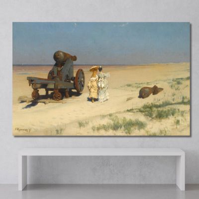A Beach Stroll Frederik Hendrik Kaemmerer fhk1 canvas print 