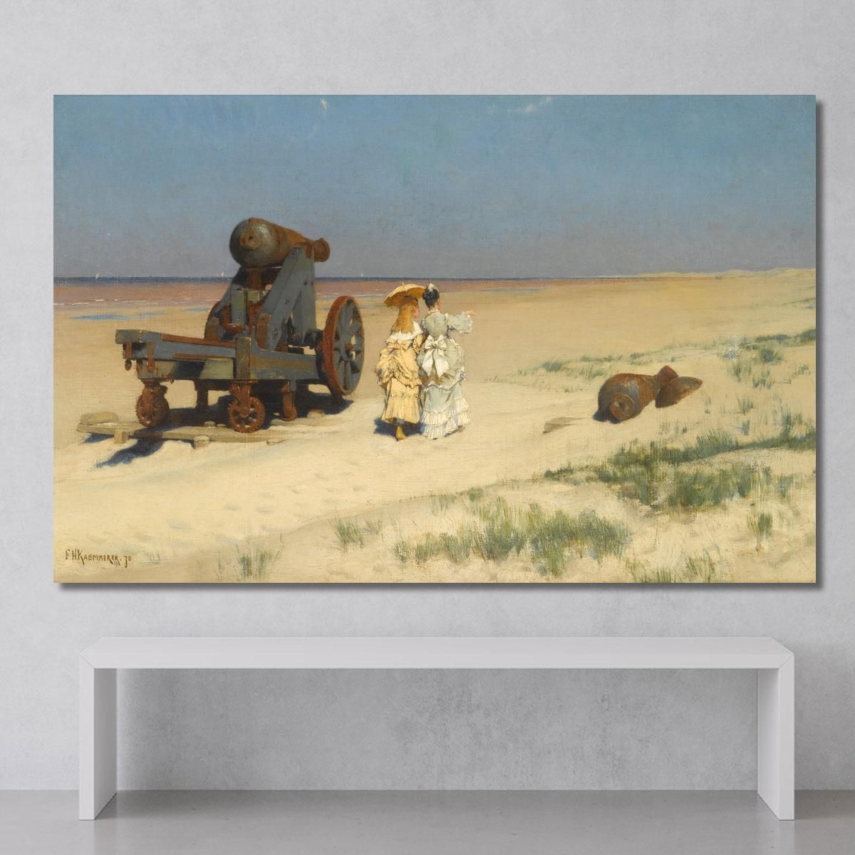 A Beach Stroll Frederik Hendrik Kaemmerer fhk1 canvas print 