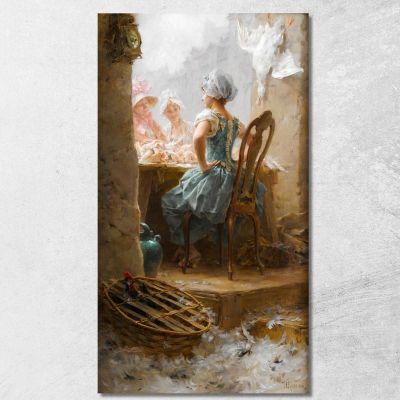 At The Market Frederik Hendrik Kaemmerer fhk5 canvas print 