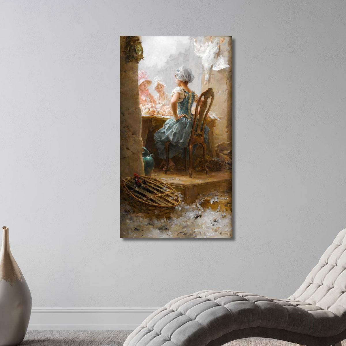 At The Market Frederik Hendrik Kaemmerer fhk5 canvas print 