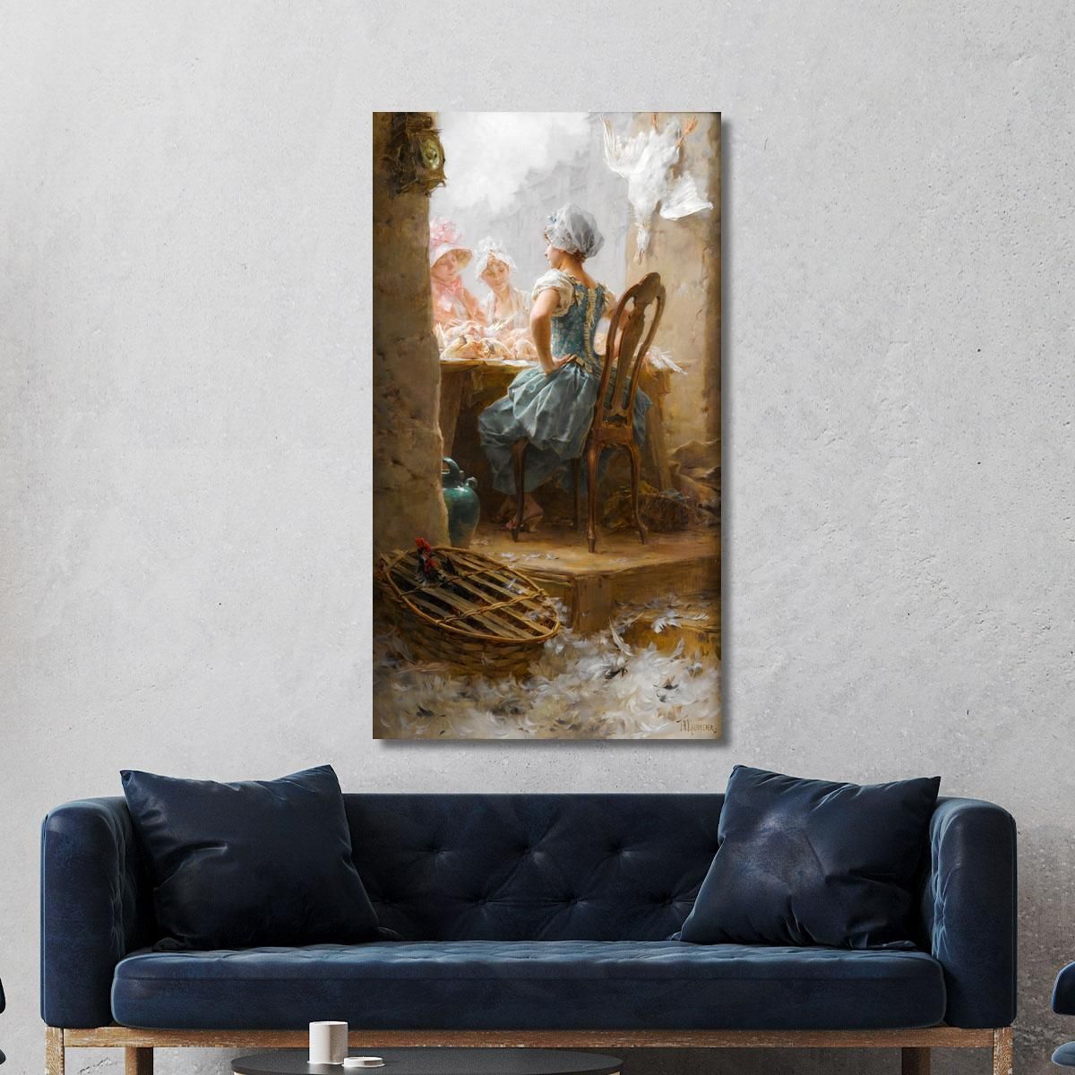 At The Market Frederik Hendrik Kaemmerer fhk5 canvas print 