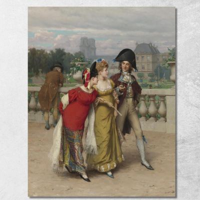The Promenade Frederik Hendrik Kaemmerer fhk19 canvas print 